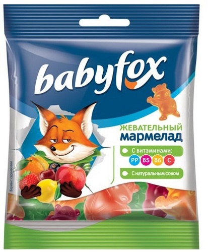 BabyFox  мармелад жевательный 30 г.(КДВ)