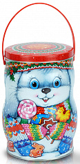 Зайка с конфетками